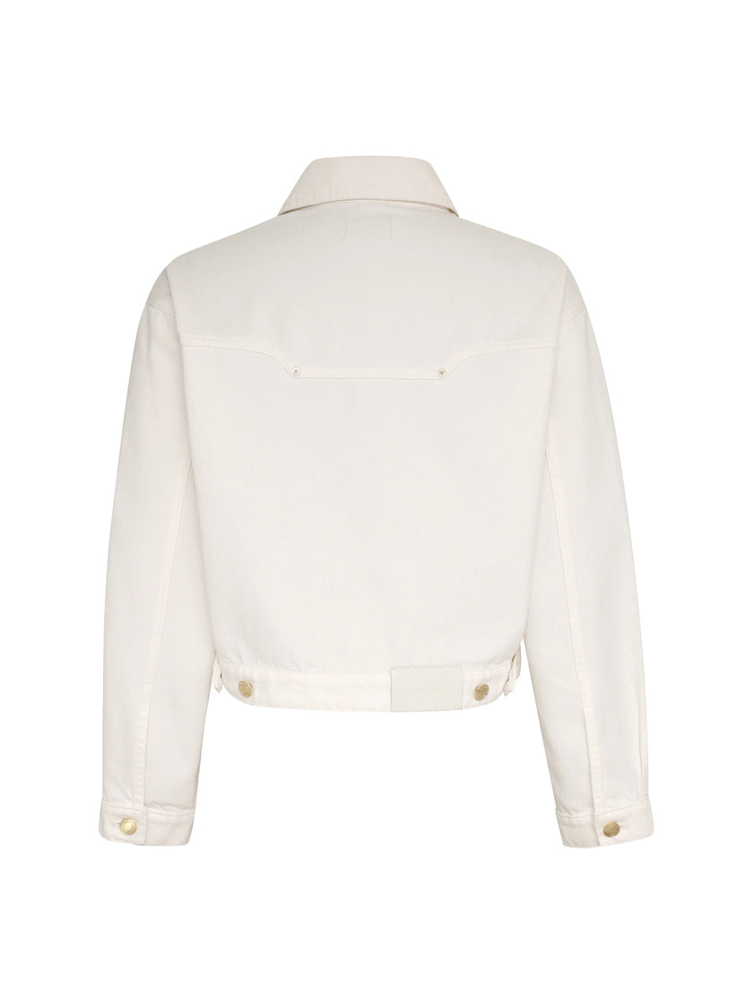 JAMIE DENIM JACKET IN WHITE