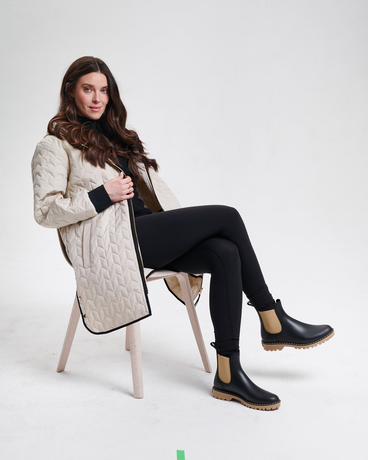 THREE QUARTER ZIP COAT