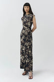 ACACIA DRAPED JERSEY MIDI DRESS
