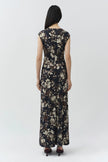 ACACIA DRAPED JERSEY MIDI DRESS
