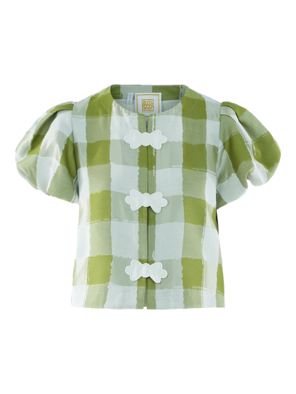 ISABELLA TOP IN GINGHAM
