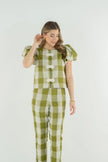 ISABELLA TOP IN GINGHAM
