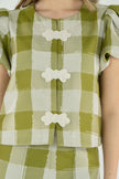 ISABELLA TOP IN GINGHAM