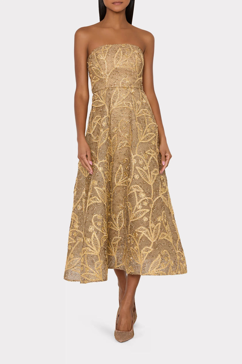 PETUNIA EMBROIDERED LACE DRESS