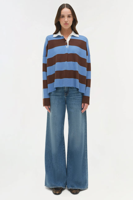 CARSON KNIT RUGBY POLO