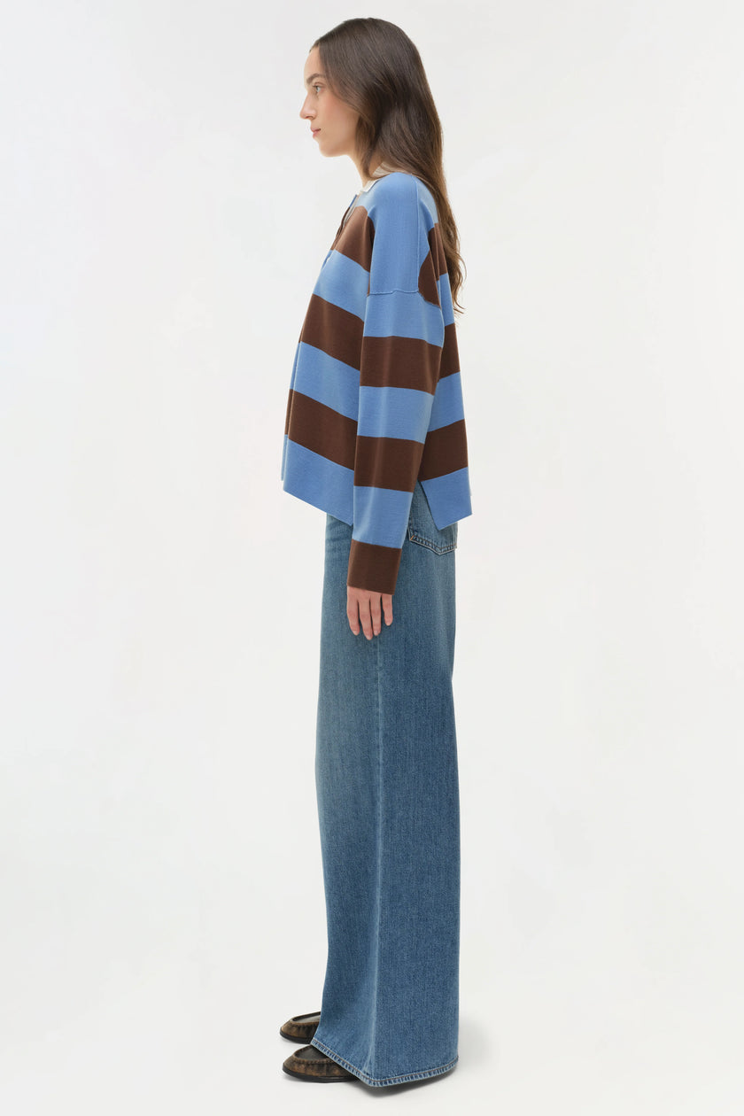 CARSON KNIT RUGBY POLO