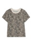 GIRLFRIEND TSHIRT IN ECRU CHEETAH