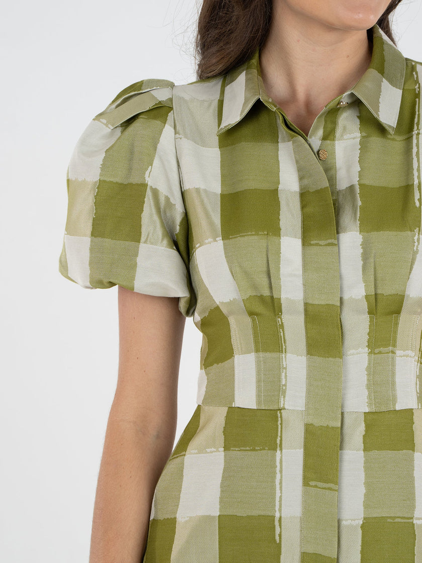 BRITT DRESS IN GINGHAM