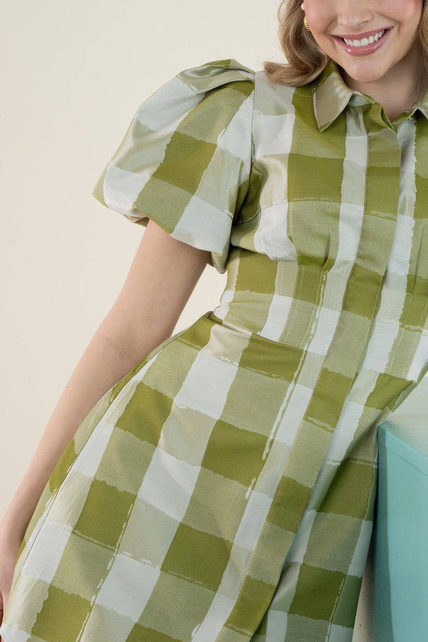 BRITT DRESS IN GINGHAM