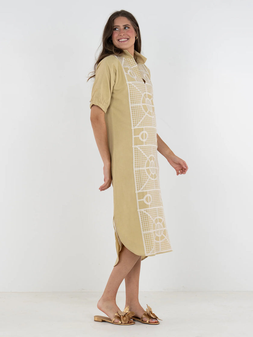 POPPY CAFTAN IN TRELLIS
