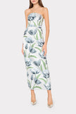 ORION TULIP JACQUARD DRESS IN BLUE