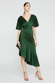 GWEN ASYMMETRICAL RUFFLE DRESS