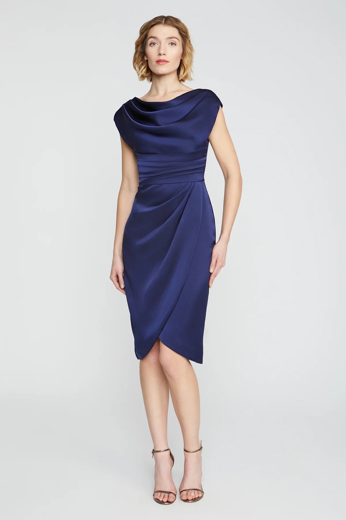 IVY BATEAU NECK COCKTAIL DRESS