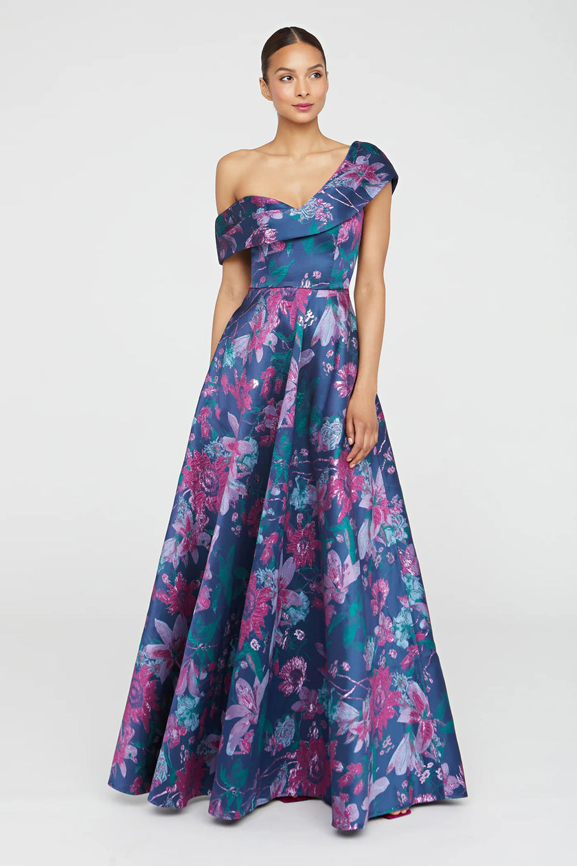 ANGELICA  ASYMETRIC A LINE GOWN
