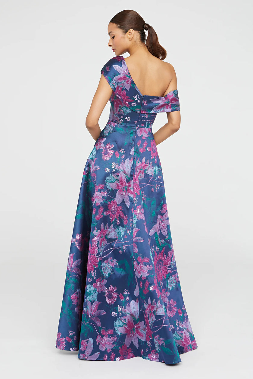 ANGELICA  ASYMETRIC A LINE GOWN