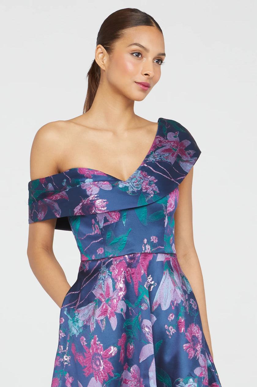 ANGELICA  ASYMETRIC A LINE GOWN