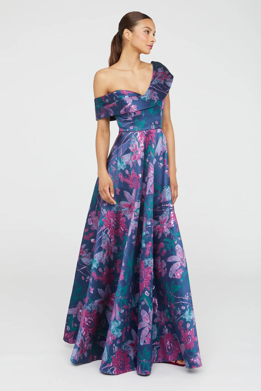 ANGELICA  ASYMETRIC A LINE GOWN