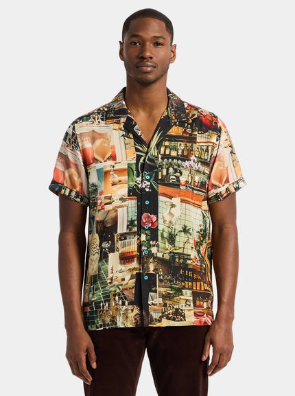 HARRYS PLACE SHORT SLEEVE BUTTON DOWN SHIRT