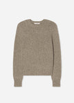 FITTED CREW SWEATER IN CASHMERE SILK