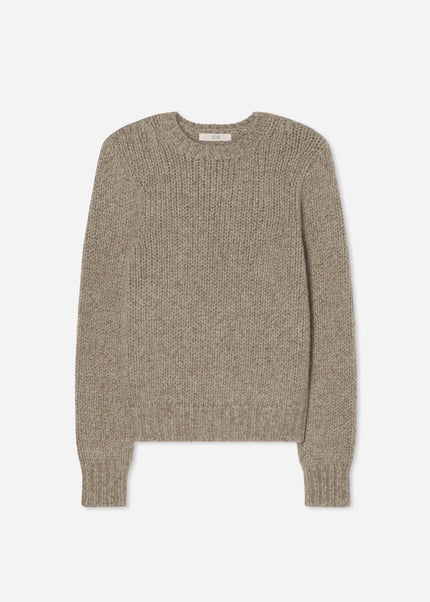 FITTED CREW SWEATER IN CASHMERE SILK