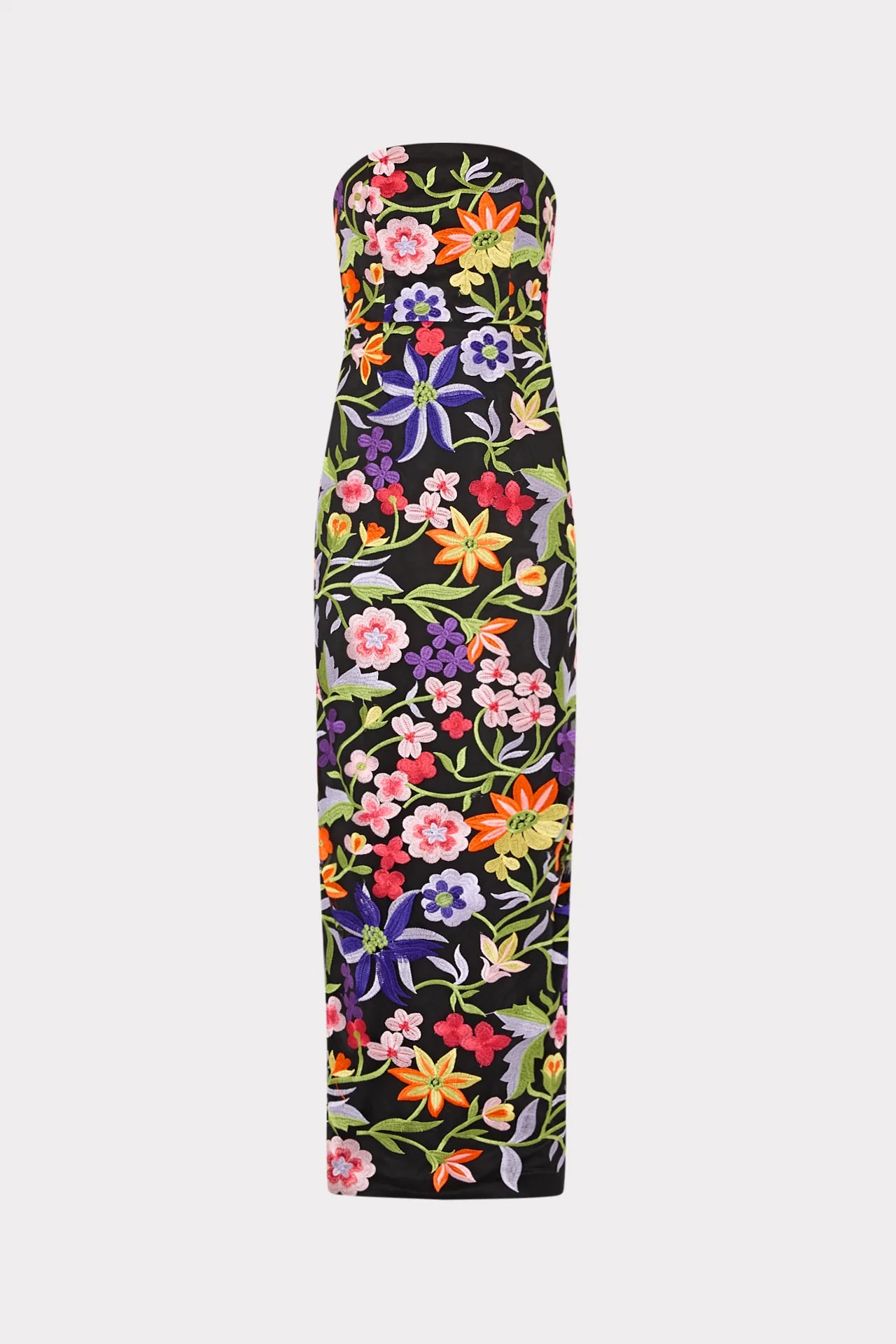 MAGNOLIA MESH EMBROIDERY MAXI DRESS
