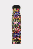 MAGNOLIA MESH EMBROIDERY MAXI DRESS