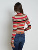 OLENE STRIPED TURTLENECK