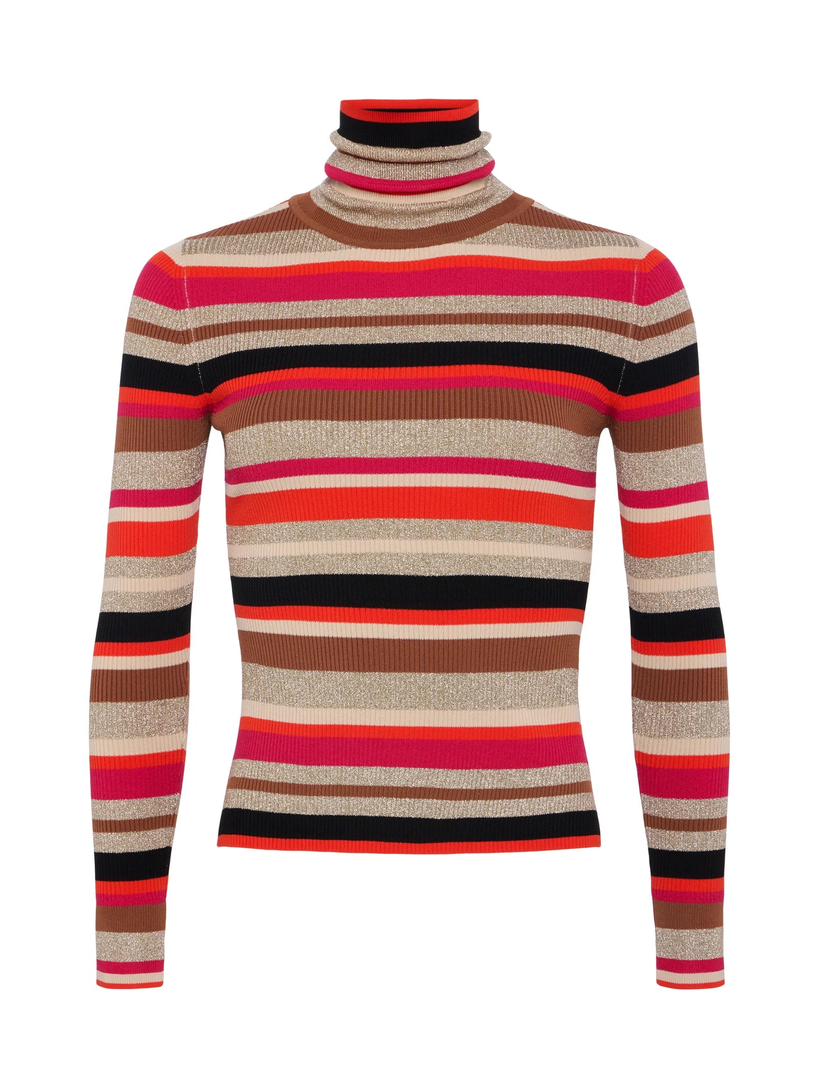 OLENE STRIPED TURTLENECK