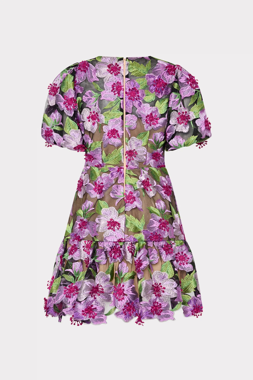 YASMIN 3D EMBROIDERED DRESS