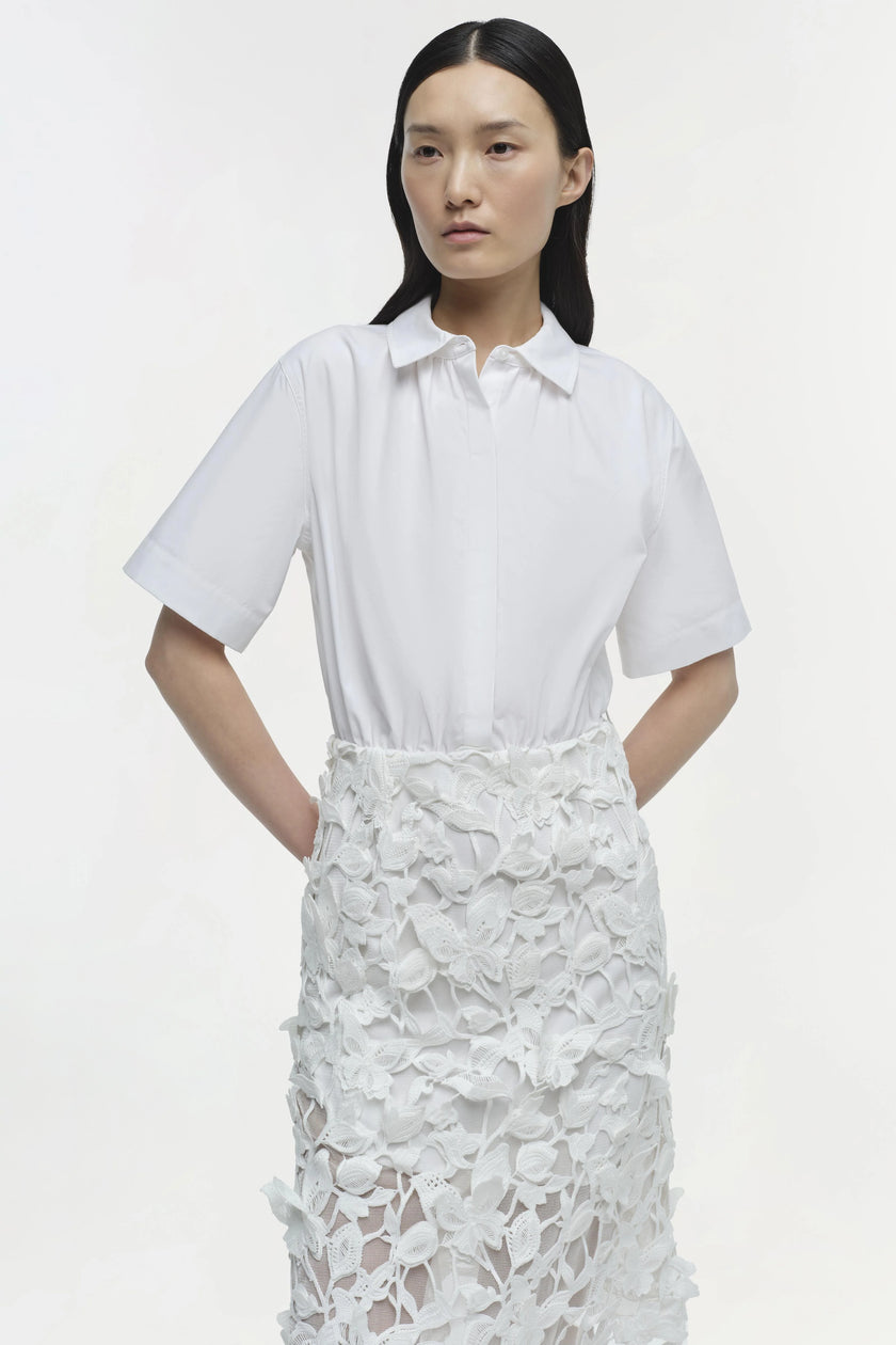 COLETTE APPLIQUE MIDI DRESS