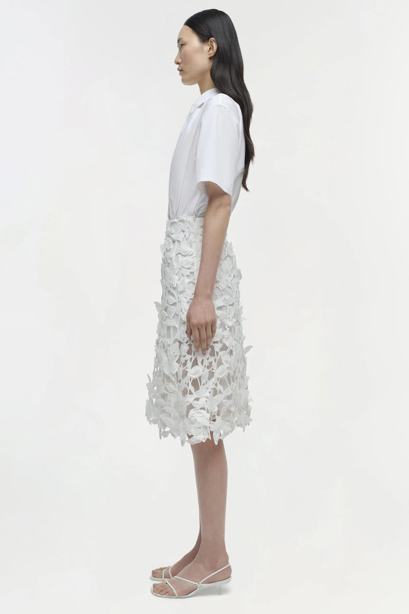 COLETTE APPLIQUE MIDI DRESS