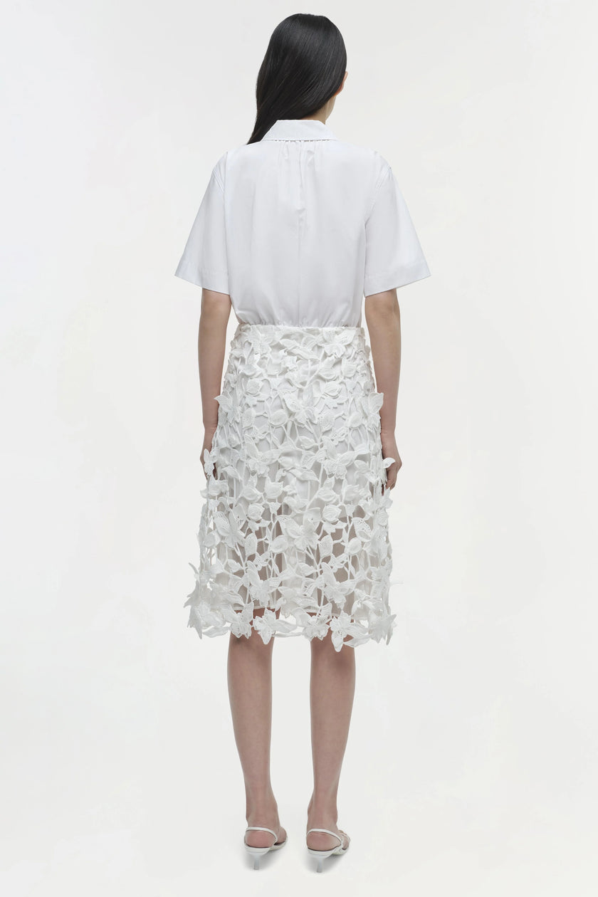 COLETTE APPLIQUE MIDI DRESS