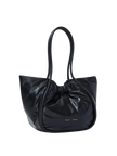 LARGE RUCHED TOTE IN PUFFY NAPPA