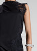 GRACIE SATIN AND LACE SLEEVELESS TOP