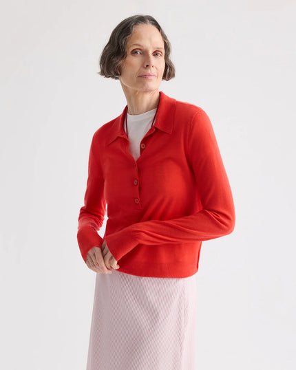 UMA HENLEY SWEATER IN CASHMERE