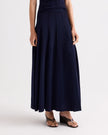 SEAMED MAXI SKIRT IN MERINO WOOL