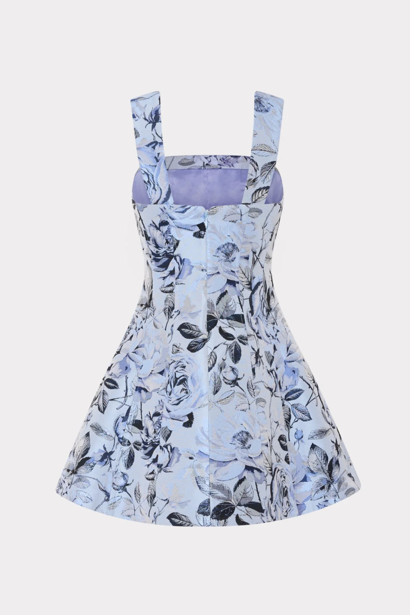 ELODIE JACQUARD MINI DRESS