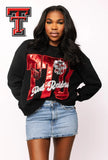 LICENSED TEXAS TECH METALLIC WORD WITH ICONS SWEATSHIRT