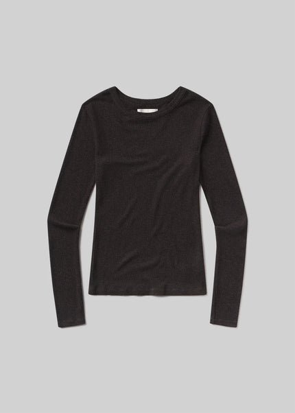 BINA CREWNECK IN HEATHER BROWN