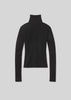 CARADENE RIB TURTLENECK IN BLACK