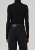 CARADENE RIB TURTLENECK IN BLACK