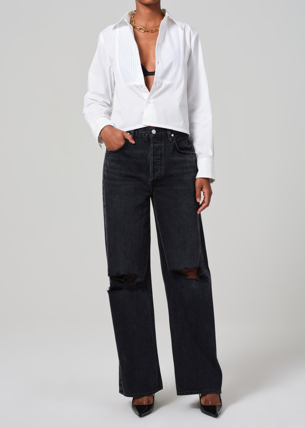 FINO BOXY CROPPED TUXEDO