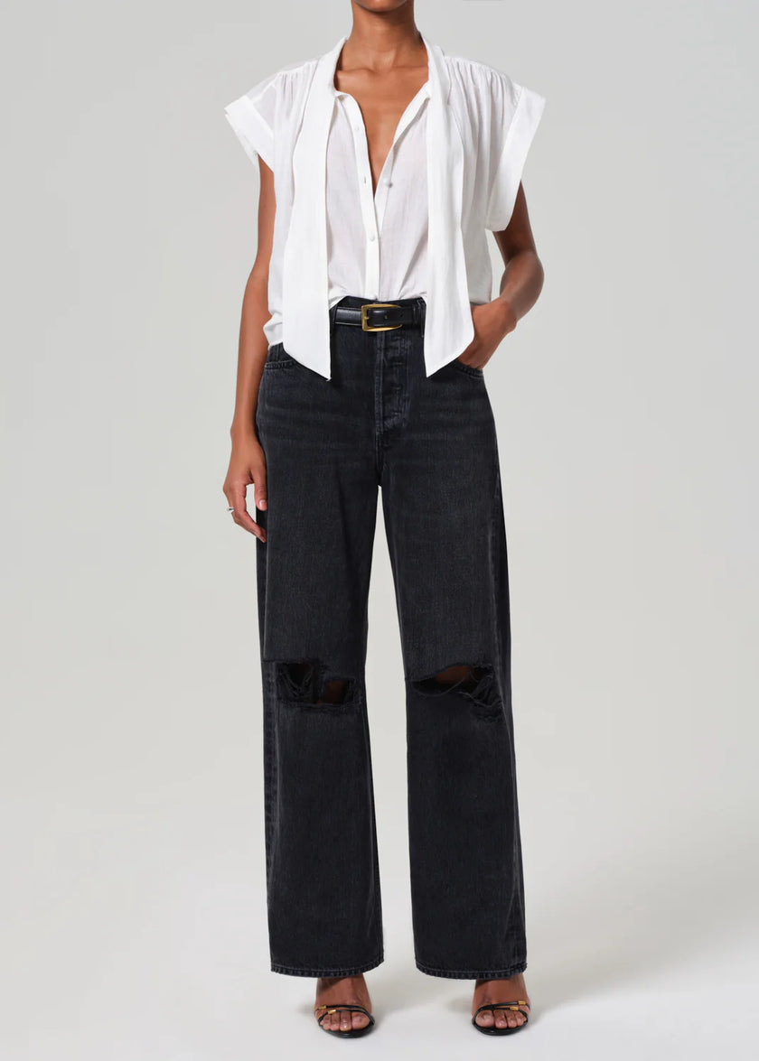 PENNY BLOUSE WITH NECK TIE