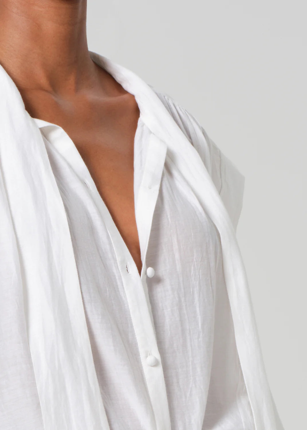 PENNY BLOUSE WITH NECK TIE
