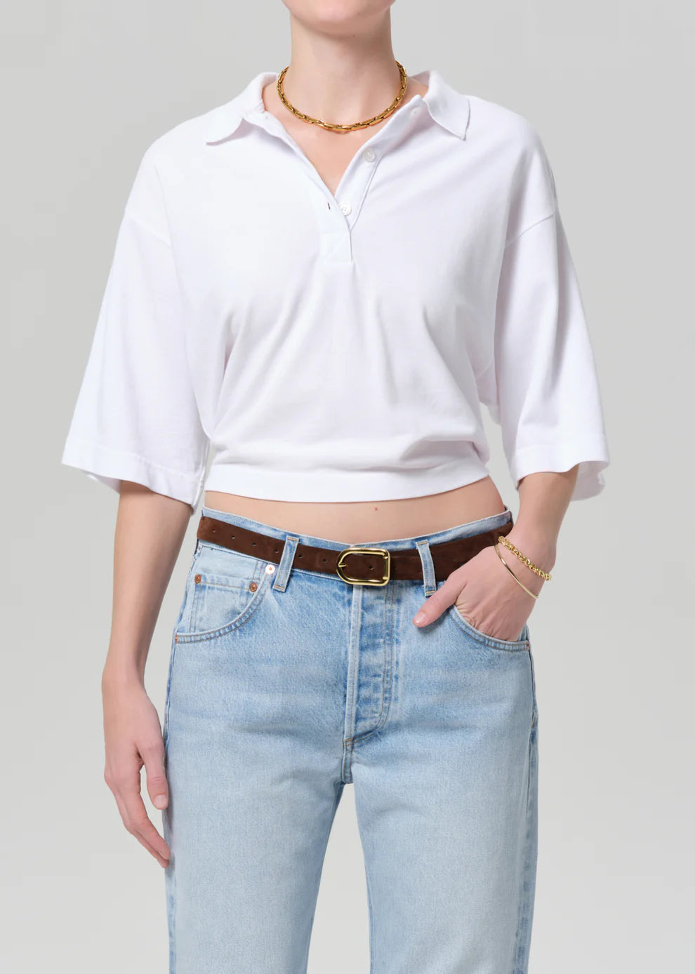 LOWEN POLO SHIRT IN WHITE