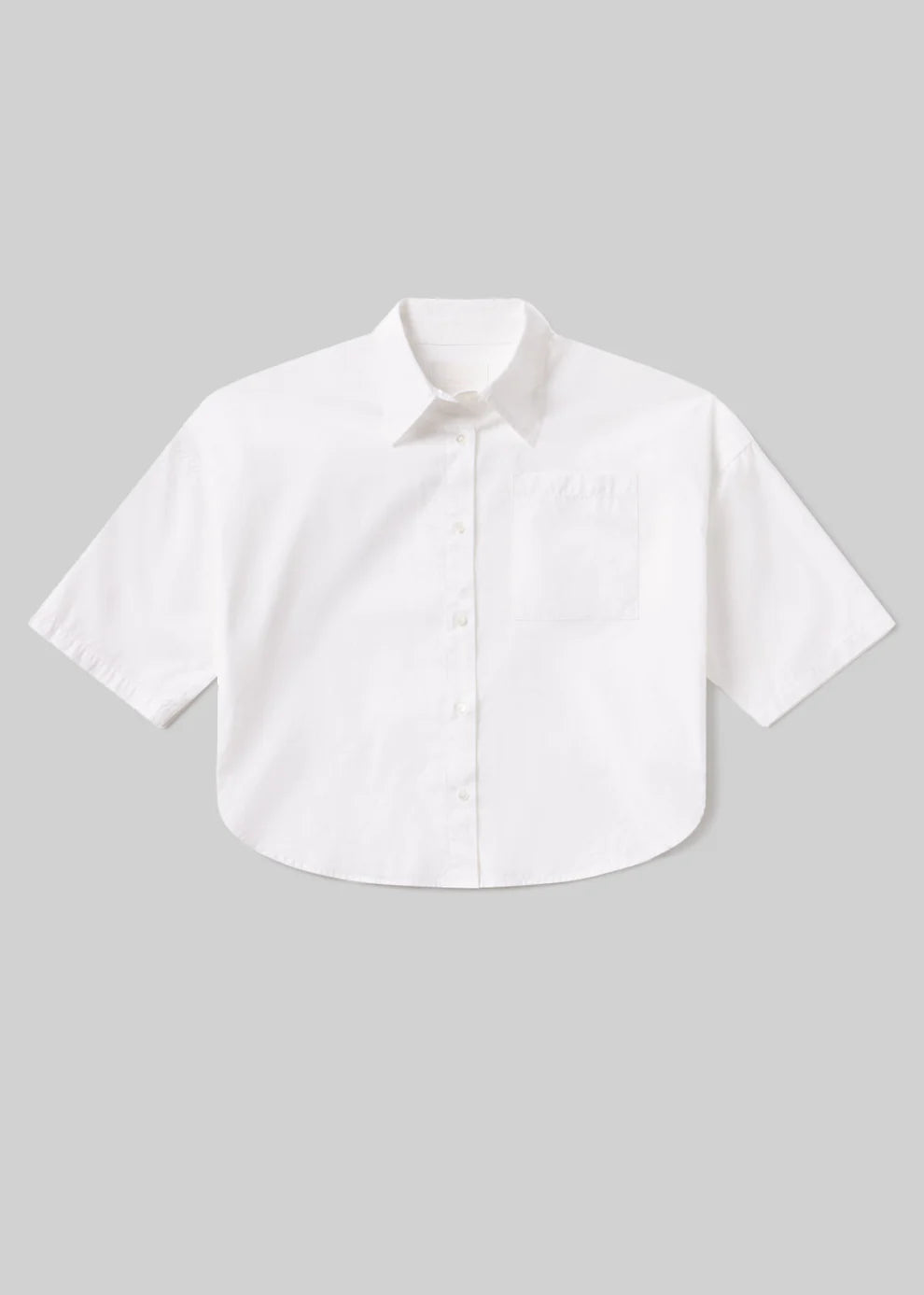 FRANCES CROPPED CAPE BUTTON UP