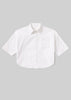 FRANCES CROPPED CAPE BUTTON UP