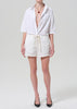 FRANCES CROPPED CAPE BUTTON UP
