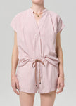 PENELOPE BLOUSE IN RASBERRY STRIPE