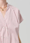 PENELOPE BLOUSE IN RASBERRY STRIPE